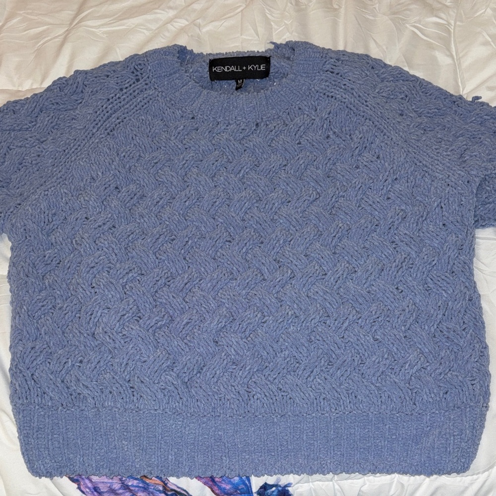 Kendall & Kylie Textured Lavender Sweater